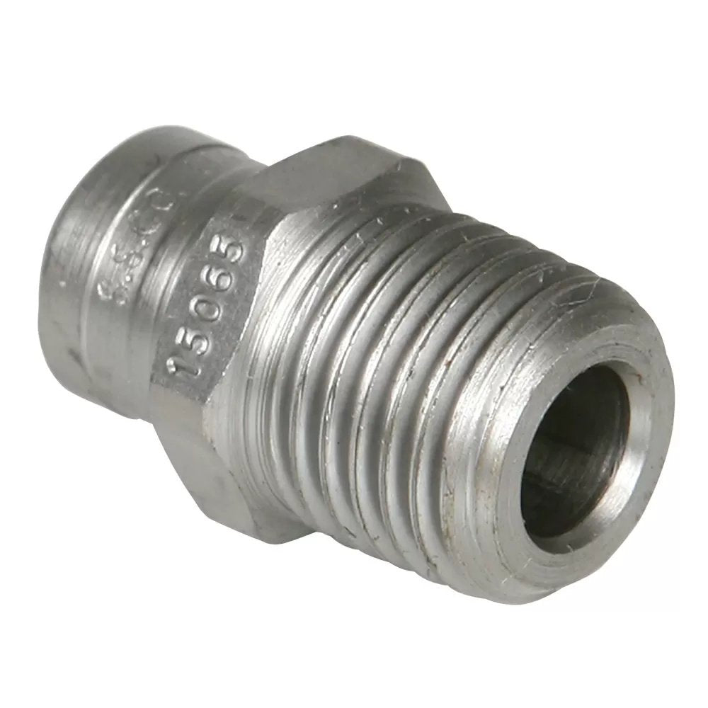 Stainless Steel Power Wash Spray Nozzles - 6.5 x 15 Degree - QC Supply - 