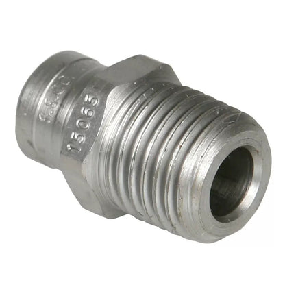 Stainless Steel Power Wash Spray Nozzles - 6.5 x 15 Degree - QC Supply - 