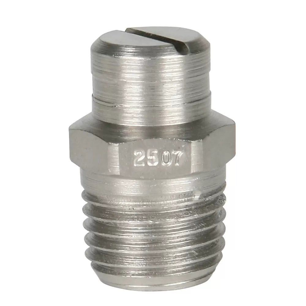 Stainless Steel Power Wash Spray Nozzles - 7 x 25 Degree - QC Supply - 
