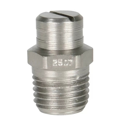 Stainless Steel Power Wash Spray Nozzles - 7 x 25 Degree - QC Supply - 