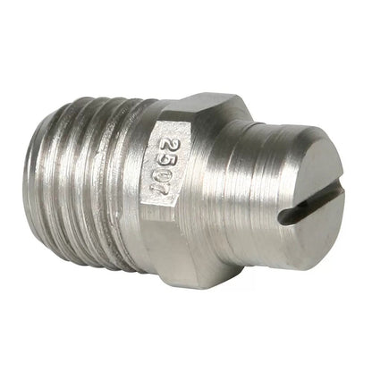 Stainless Steel Power Wash Spray Nozzles - 7 x 25 Degree - QC Supply - 