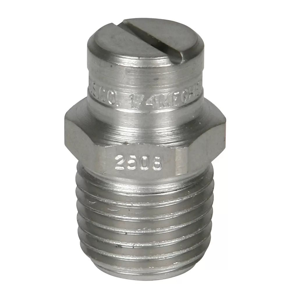 Stainless Steel Power Wash Spray Nozzles - 8 x 25 Degree - QC Supply - 