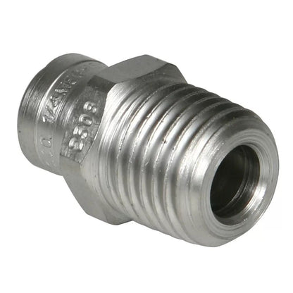 Stainless Steel Power Wash Spray Nozzles - 8 x 25 Degree - QC Supply - 