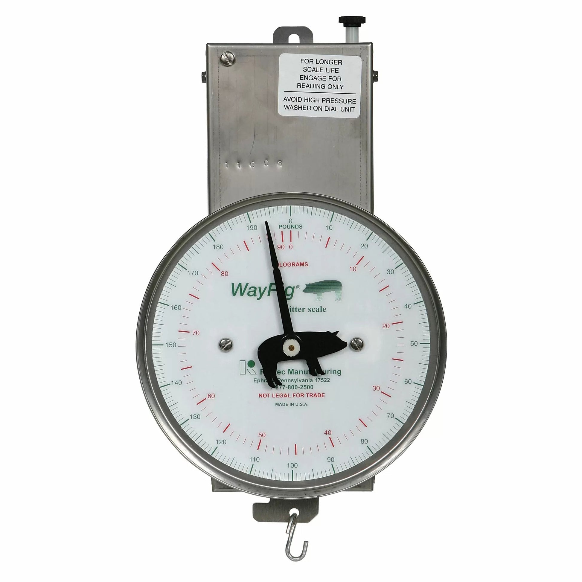 Stainless Steel Scale Head For Small Animal Scale - QC Supply - 