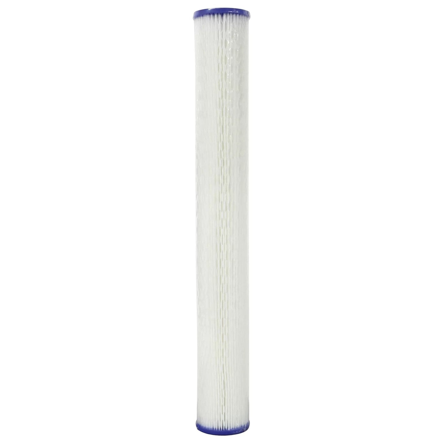 Standard 20" Blue Housing Pleated Polyester Filter - 30 Micron - QC Supply - 