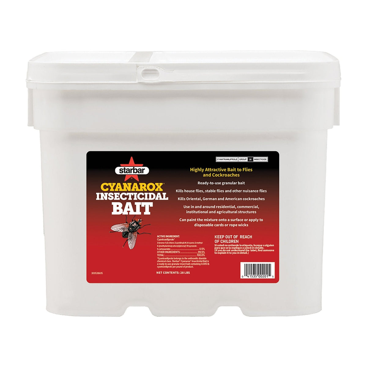 Starbar Cyanarox Insecticidal Bait - 28 lb Bucket - QC Supply -