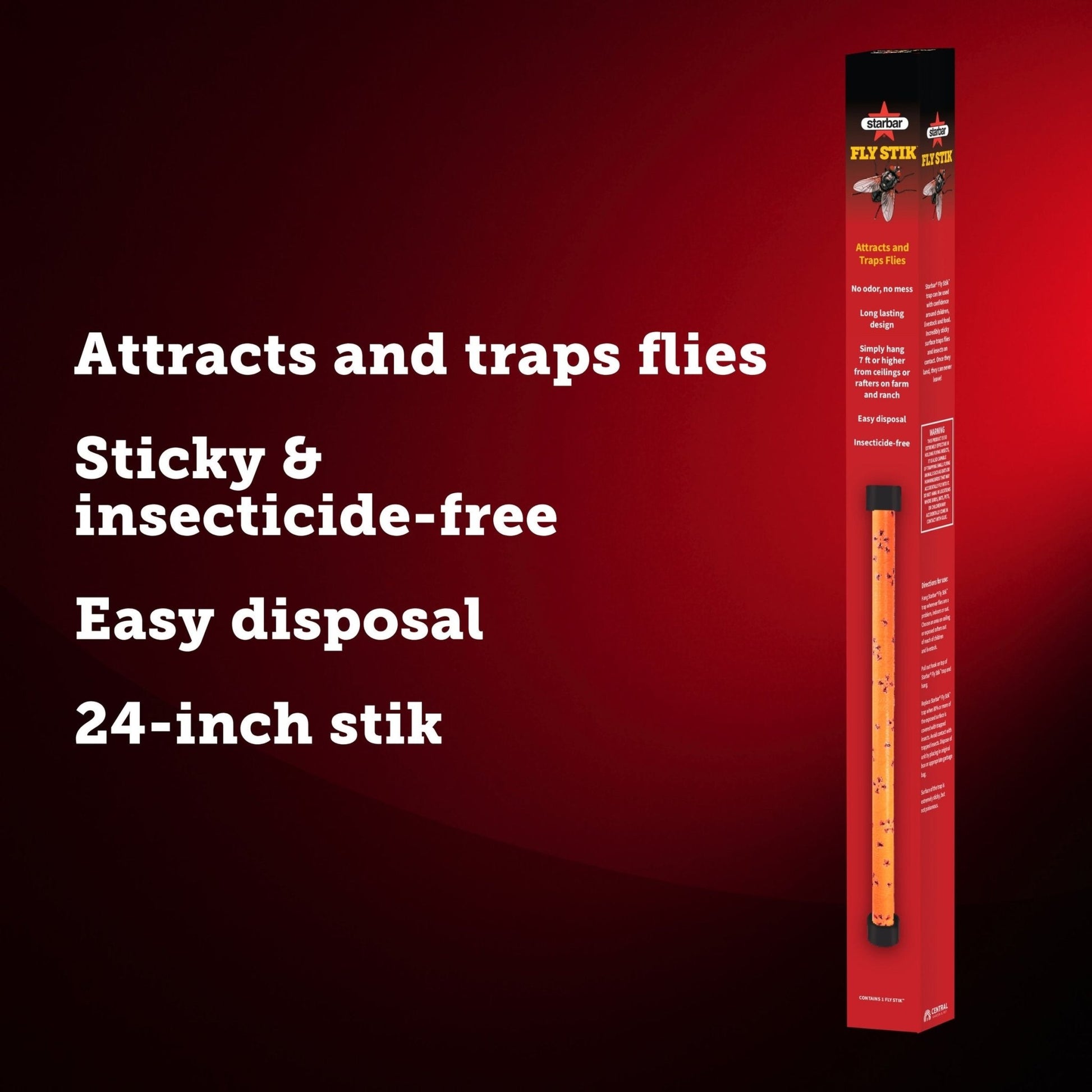Starbar® Fly Stik™ Sticky Fly Trap - 24" - QC Supply -