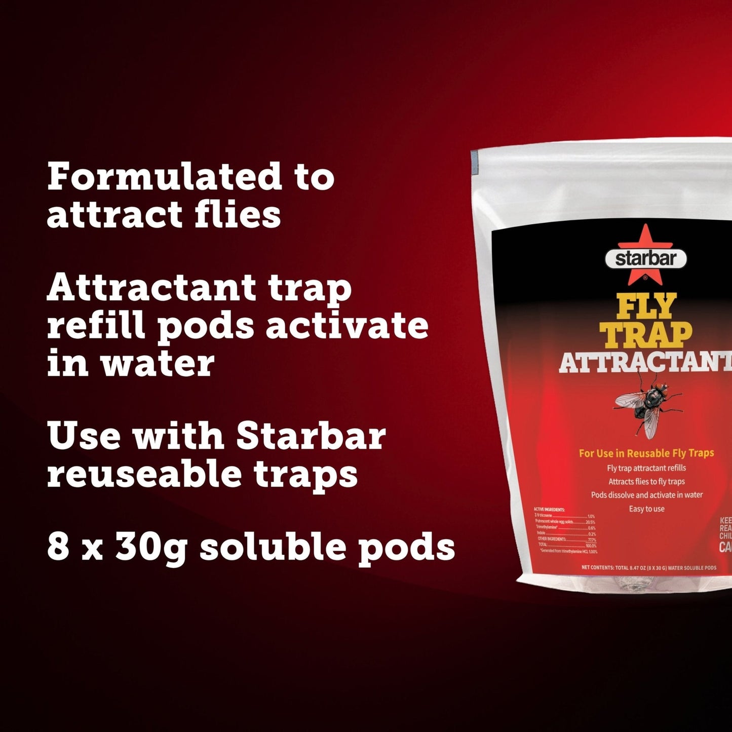 Starbar® Fly Trap Attractant - QC Supply -