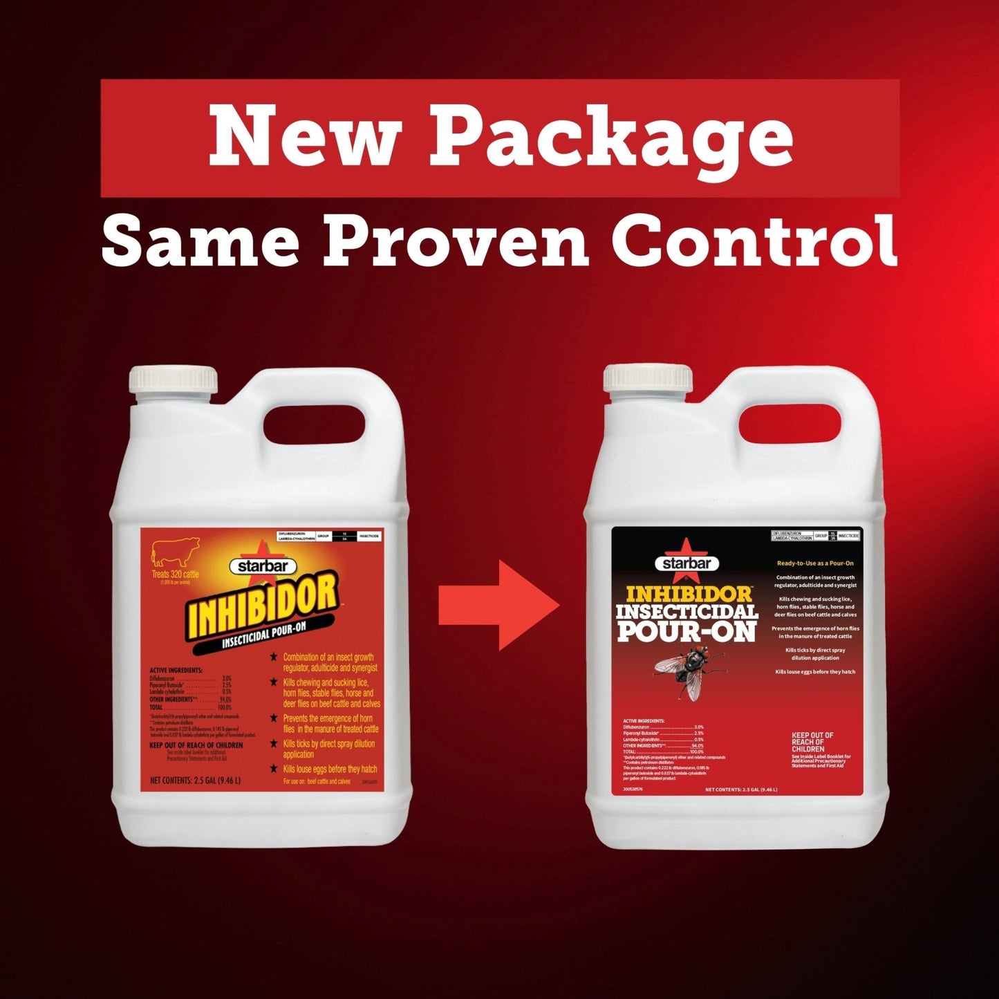 Starbar Inhibidor Insecticidal Pour-On - 2.5 Gal - QC Supply -