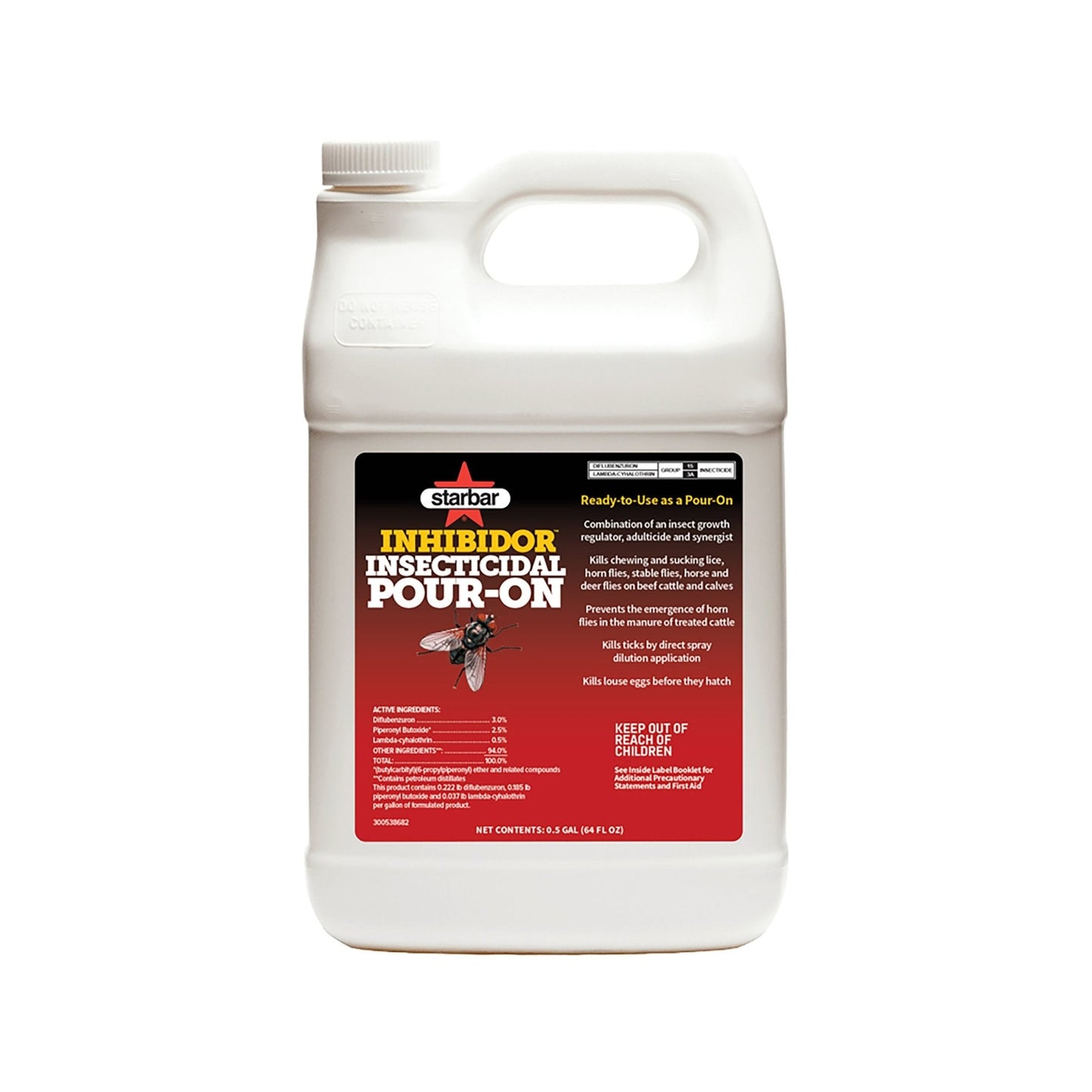 Starbar Inhibidor Insecticidal Pour-On - 64 oz - QC Supply -