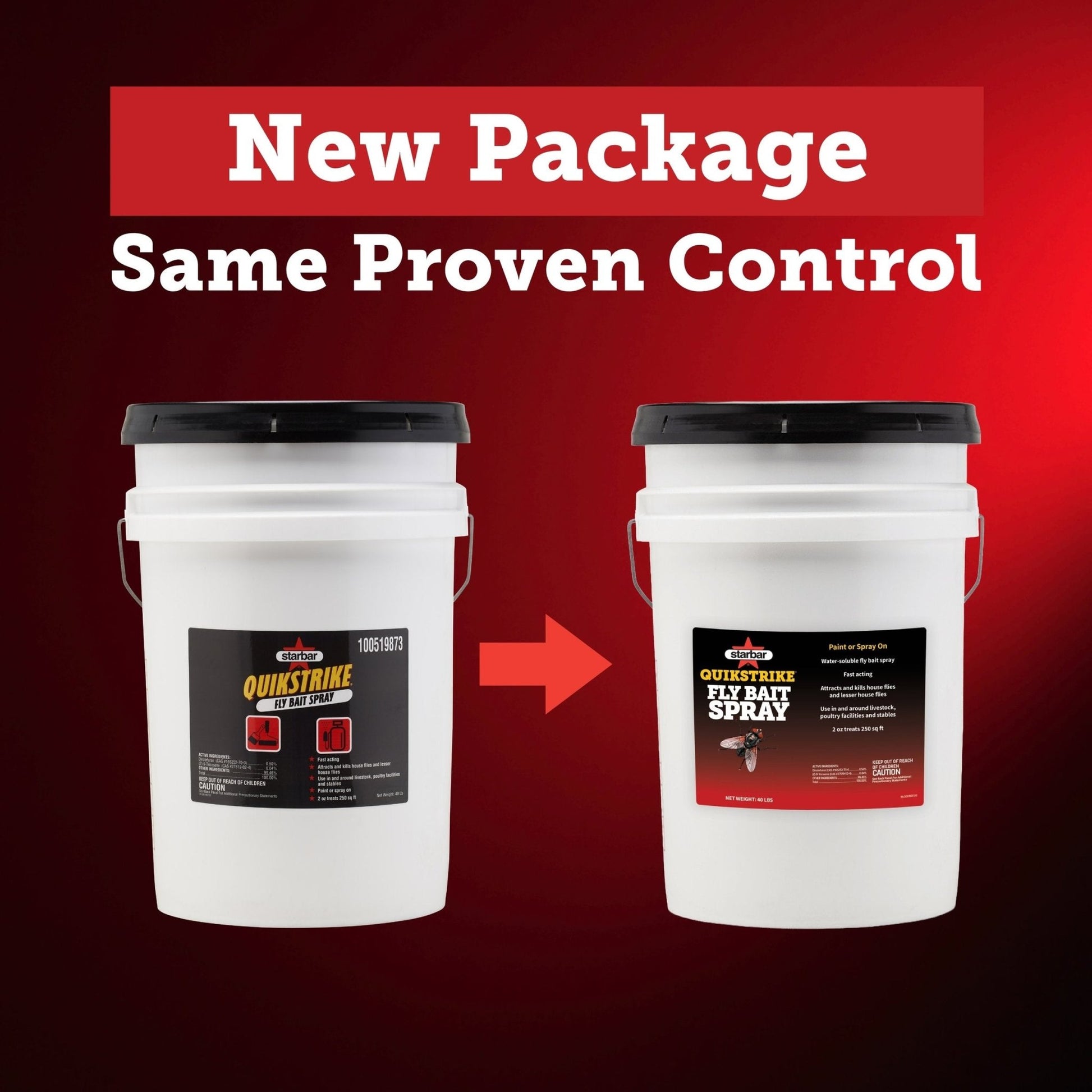 Starbar® QuikStrike® Fly Bait Spray - 40 lb Pail - QC Supply -