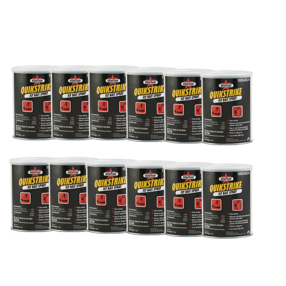 Starbar QuikStrike Fly Bait Spray Powder - 1lb - 12 Pack - QC Supply -