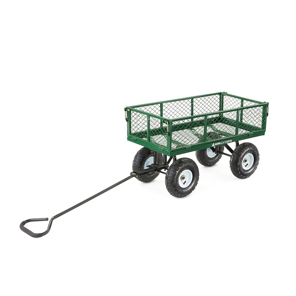 Steel Utility Cart - 400 LBS, Green - QC Supply - 