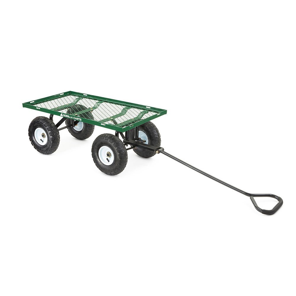 Steel Utility Cart - 400 LBS, Green - QC Supply - 