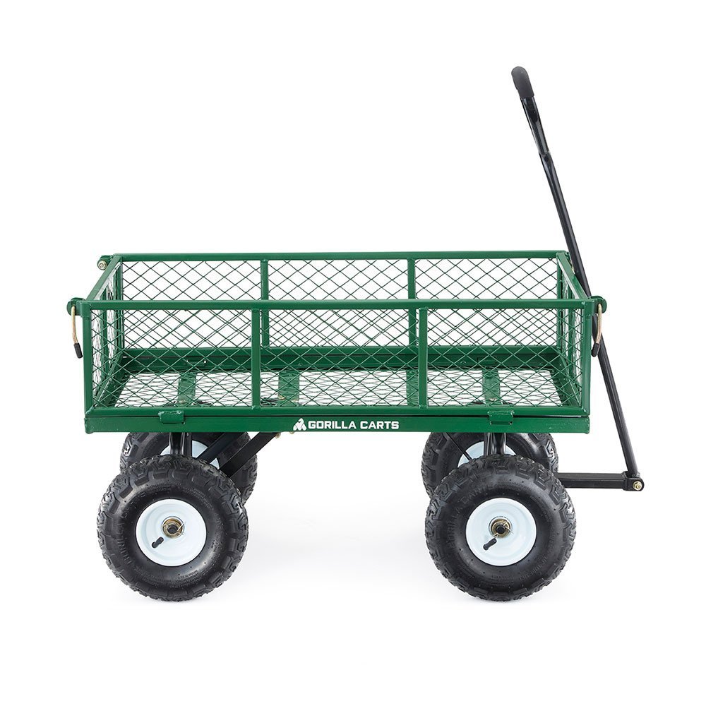 Steel Utility Cart - 400 LBS, Green - QC Supply - 