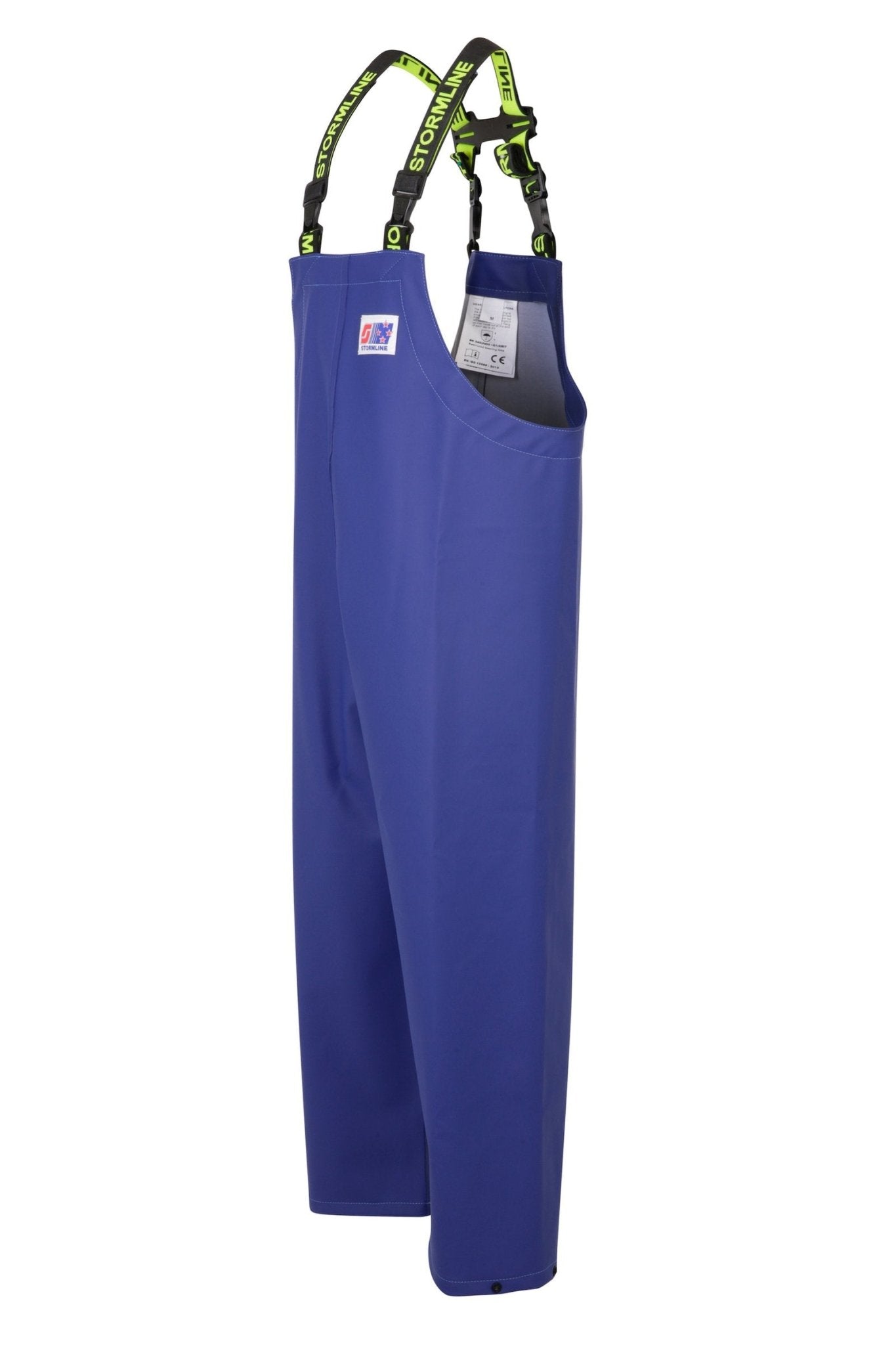 Stormtex 669B Midweight PVC Waterproof Workwear Bib and Brace, Blue - QC Supply - 