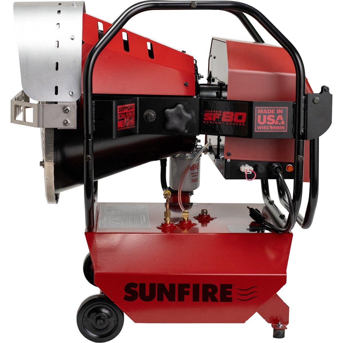 Sunfire SF80 Indoor/Outdoor Portable Radiant Diesel/Kerosene Heater - 80,000 BTU - QC Supply - 
