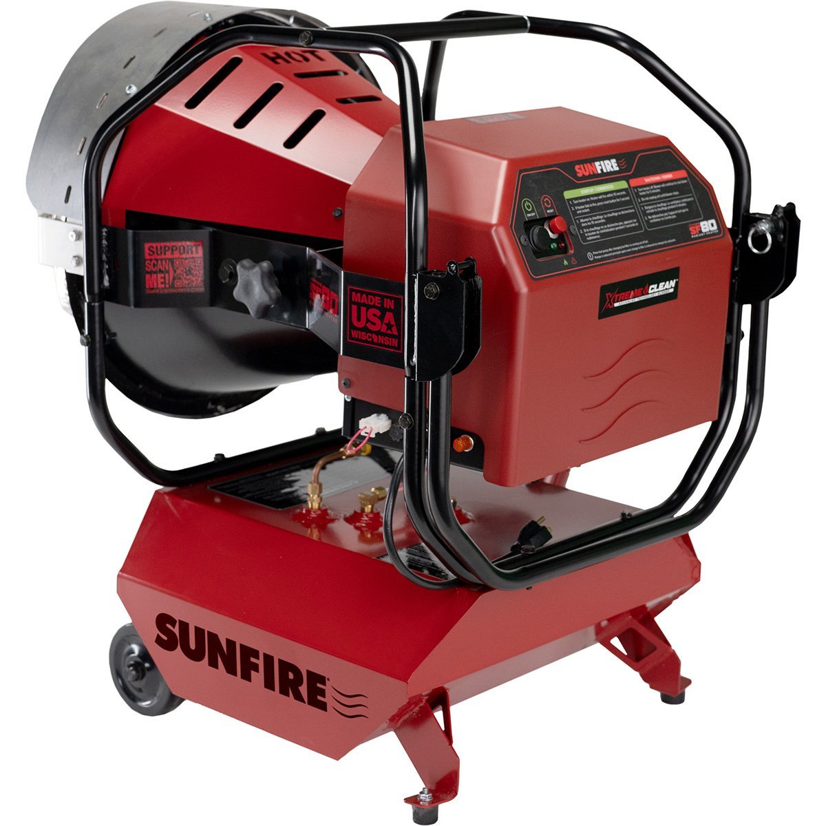 Sunfire SF80 Indoor/Outdoor Portable Radiant Diesel/Kerosene Heater - 80,000 BTU - QC Supply - 
