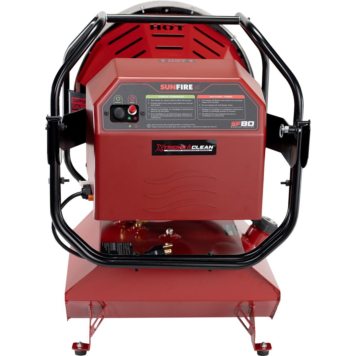 Sunfire SF80 Indoor/Outdoor Portable Radiant Diesel/Kerosene Heater - 80,000 BTU - QC Supply - 