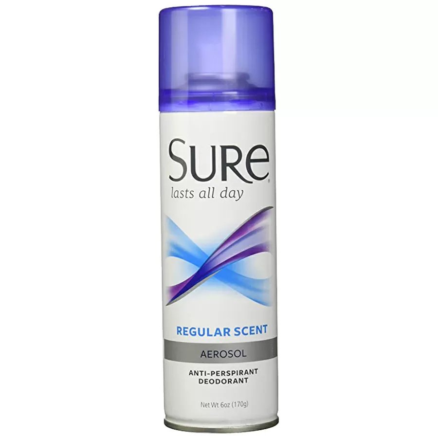 Sure Aerosol Scented Anti - Perspirant & Deodorant - 6 oz - QC Supply - 