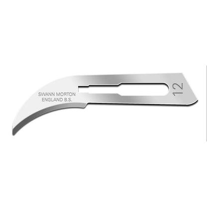 Swann Morton #12 Hook Blades - Box of 100 - QC Supply - 