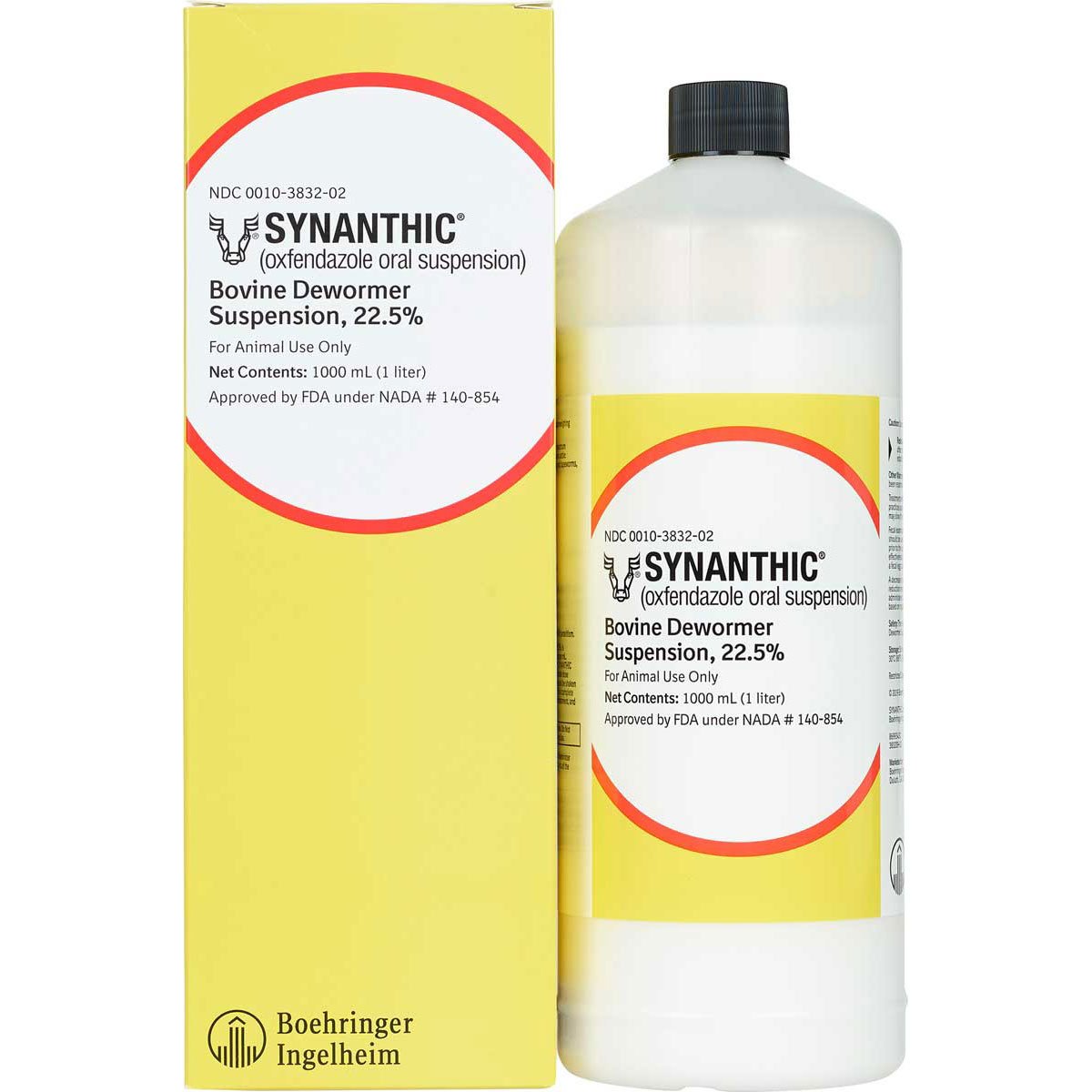 Synanthic® Cattle Dewormer 22.5% - 1 Liter - QC Supply - 