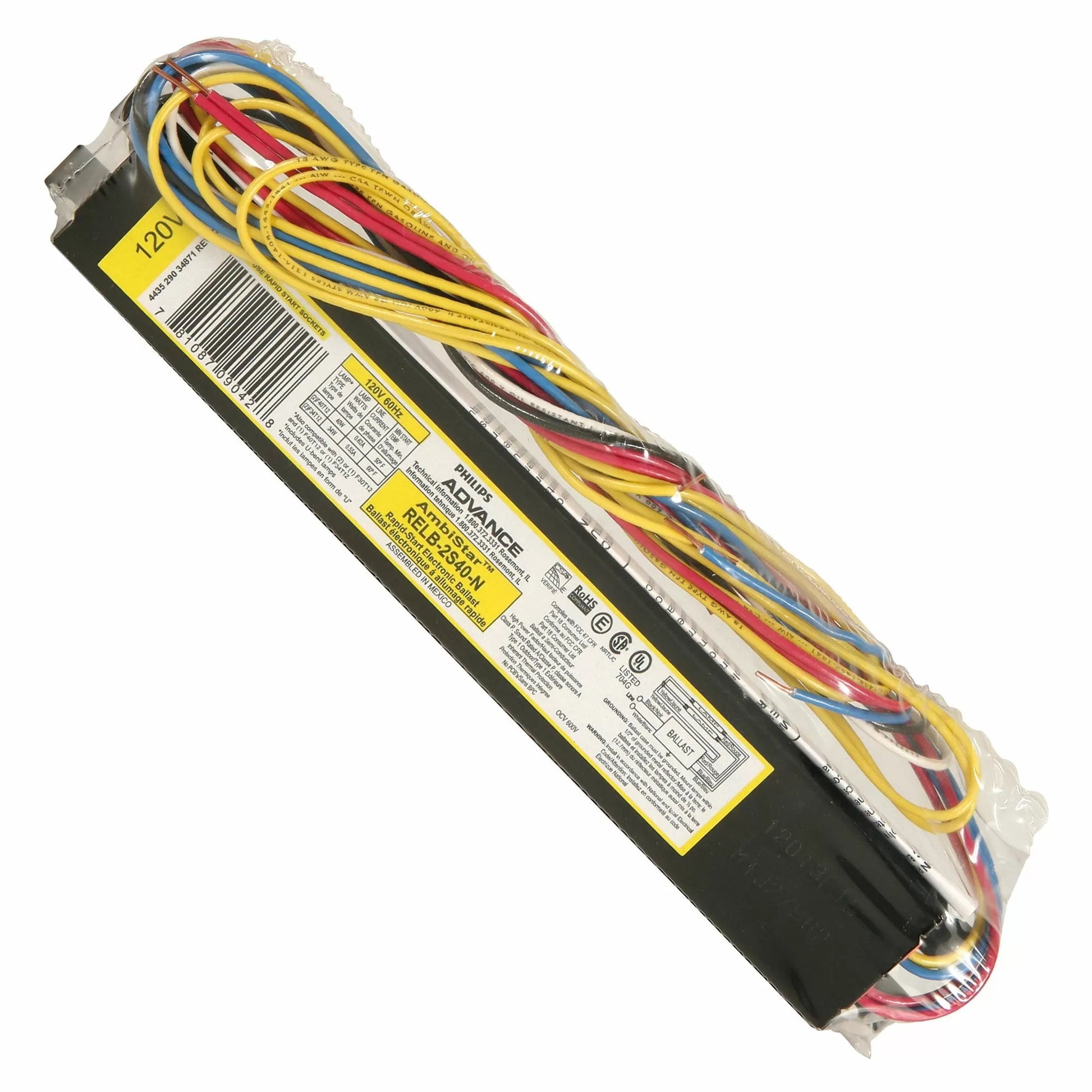 T12 Ballast - 40 Watt Standard Electromagnetic Ballast (for 2 - 4' Bulbs) - QC Supply - 