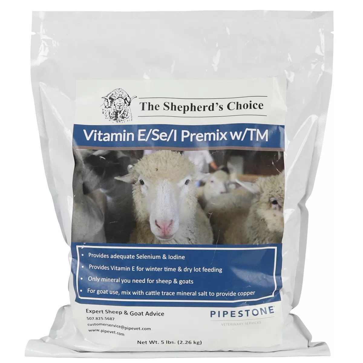 The Shepherd's Choice Selenium & Iodine Premix + Vitamin E Booster - 5 lb Bag - QC Supply - 