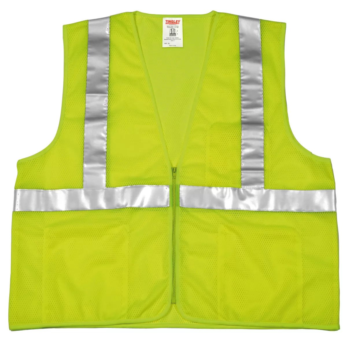 Tingley Class 2 Hi Vis Vest - Zipper Closure - QC Supply - 