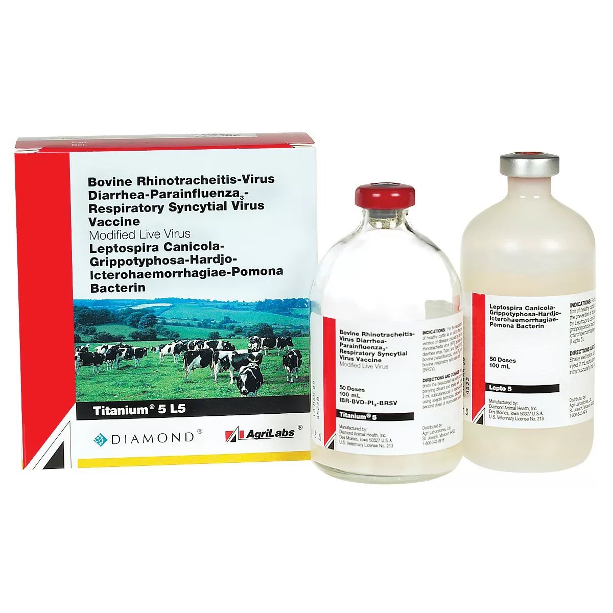 Titanium® 5 + Lepto® 5 (AgriLabs®) - 50 Dose - QC Supply - 
