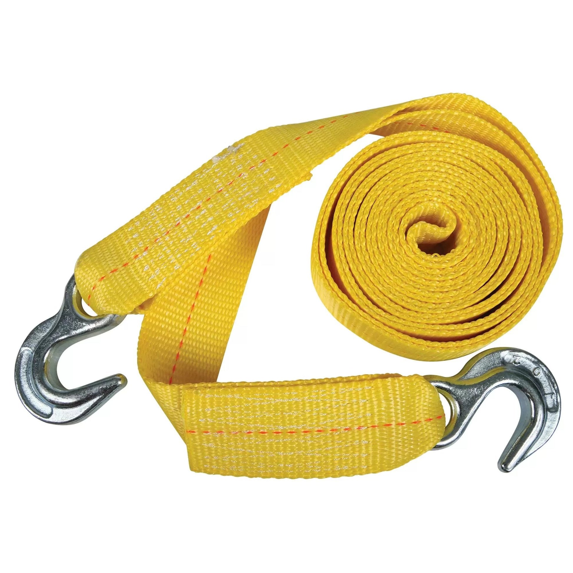 Tow Strap with Forged Safety Hooks вЂ” 2" x 15' - QC Supply - 
