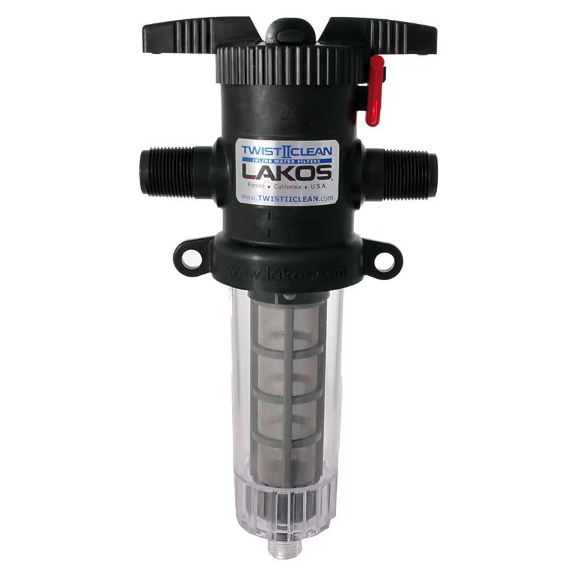 TwistIIClean™ Inline Water Filter - 1 1/2" - 100 Mesh - QC Supply - 