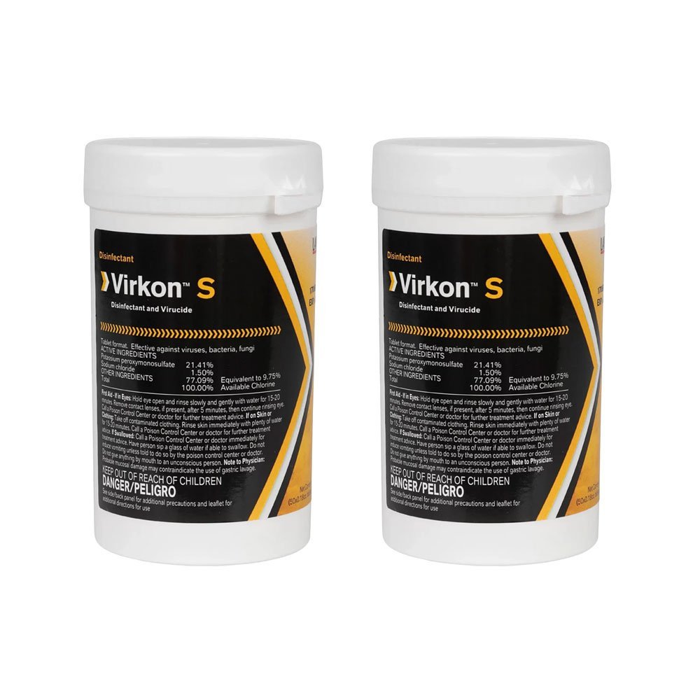 Virkon S Broad Spectrum Disinfectant Tablets - 2 Pack - QC Supply -