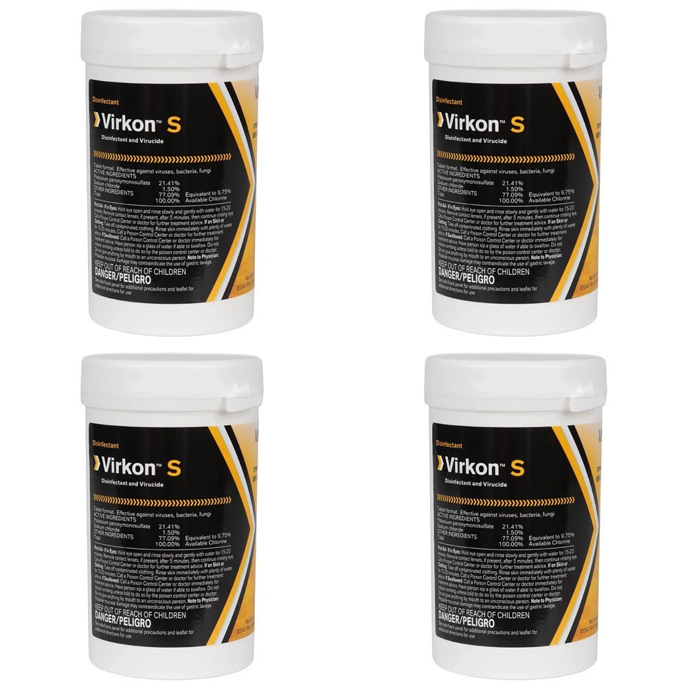 Virkon S Broad Spectrum Disinfectant Tablets - 4 Pack - QC Supply -