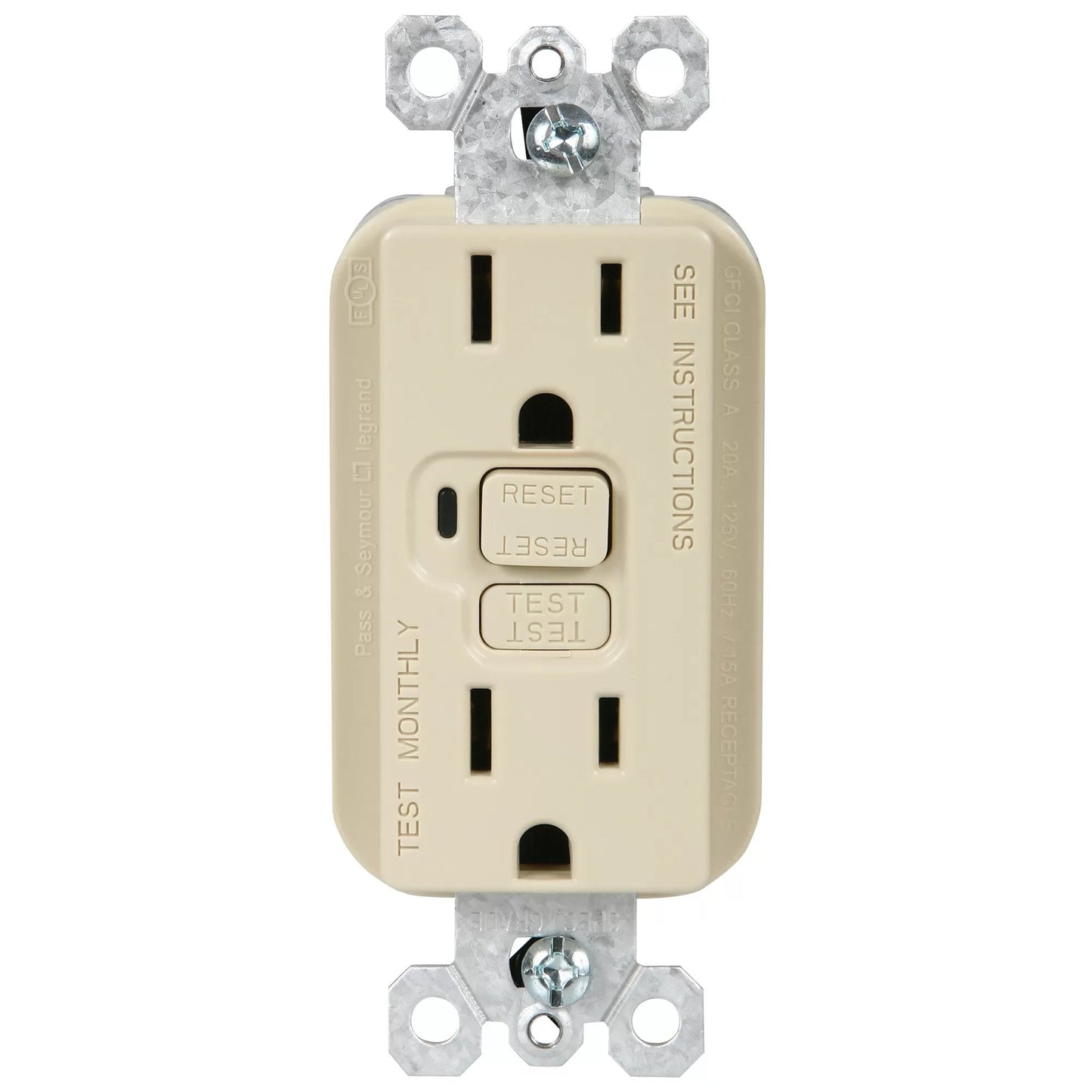 Wall Receptacles - 15 Amp GFCI - UL Listed - QC Supply - 
