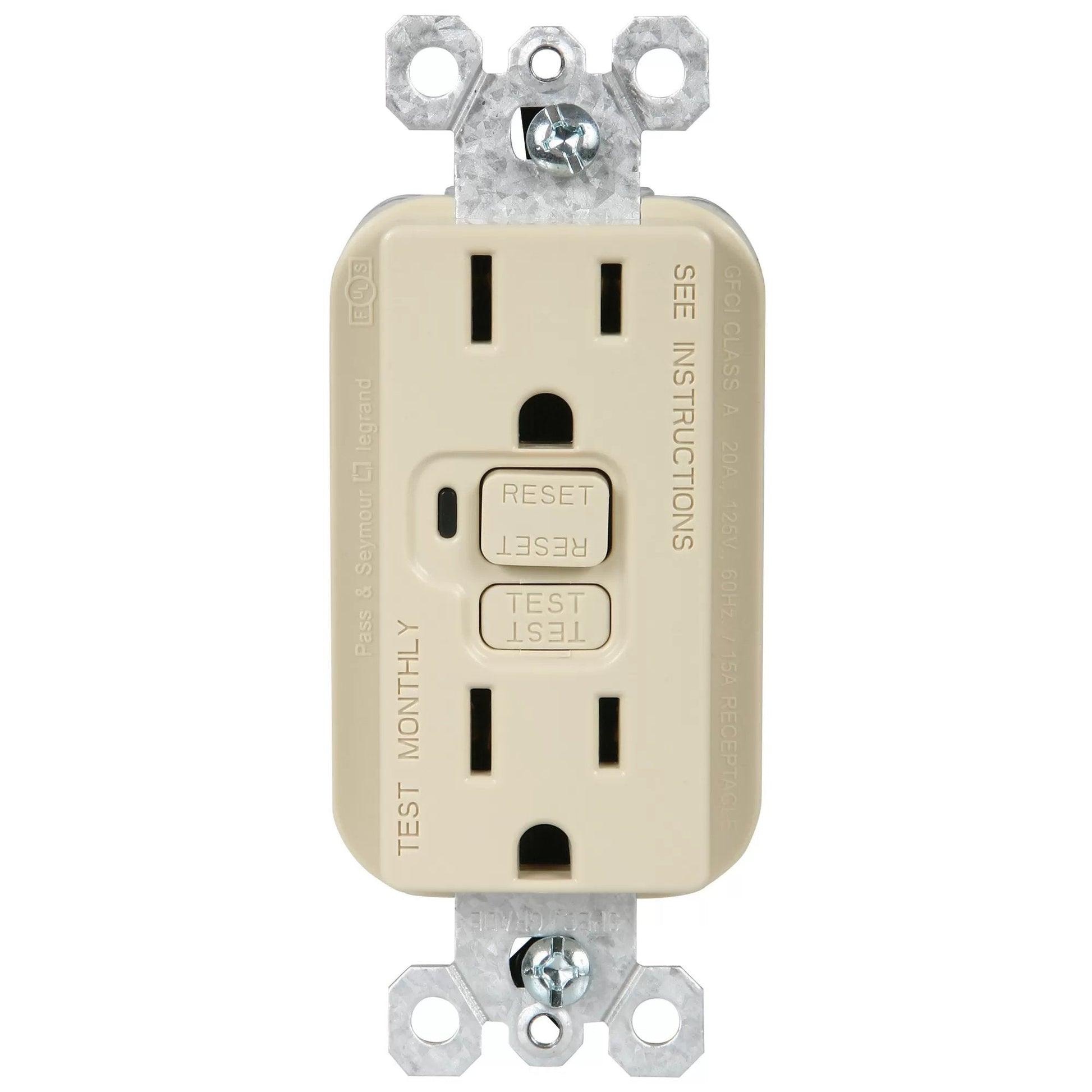 Wall Receptacles - 15 Amp GFCI - UL Listed - QC Supply - 