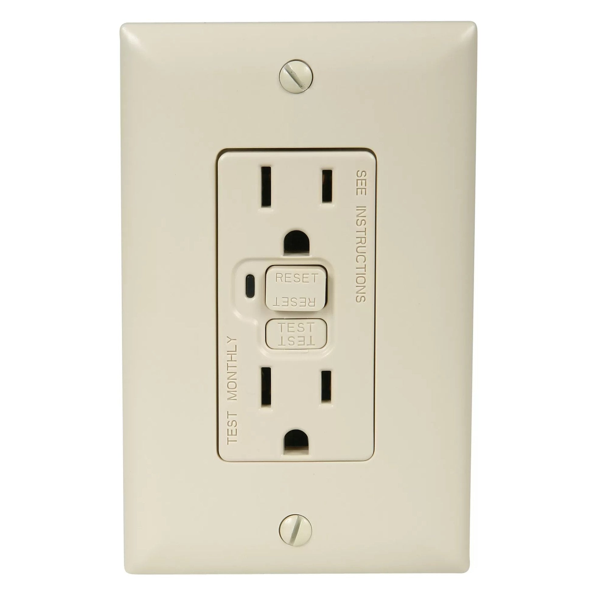 Wall Receptacles - 15 Amp GFCI - UL Listed - QC Supply - 