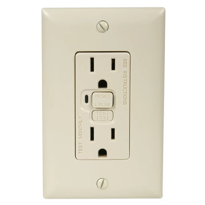 Wall Receptacles - 15 Amp GFCI - UL Listed - QC Supply - 