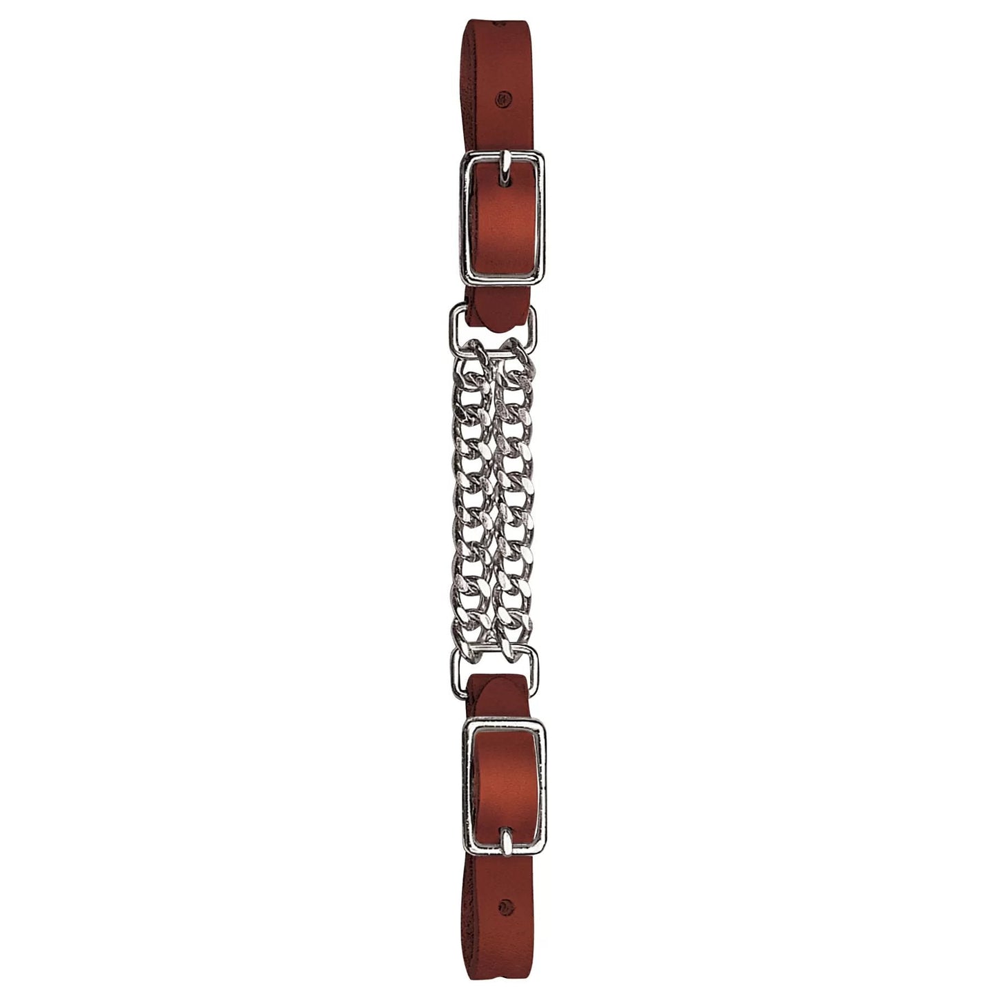 Weaver Leather® Bridle Leather 4 1/2" Double Flat Link Chain Curb Strap - QC Supply - 