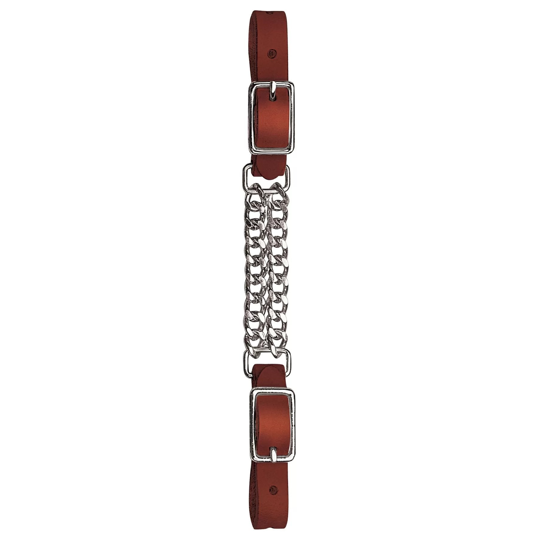 Weaver Leather® Bridle Leather 4 1/2" Double Flat Link Chain Curb Strap - QC Supply - 