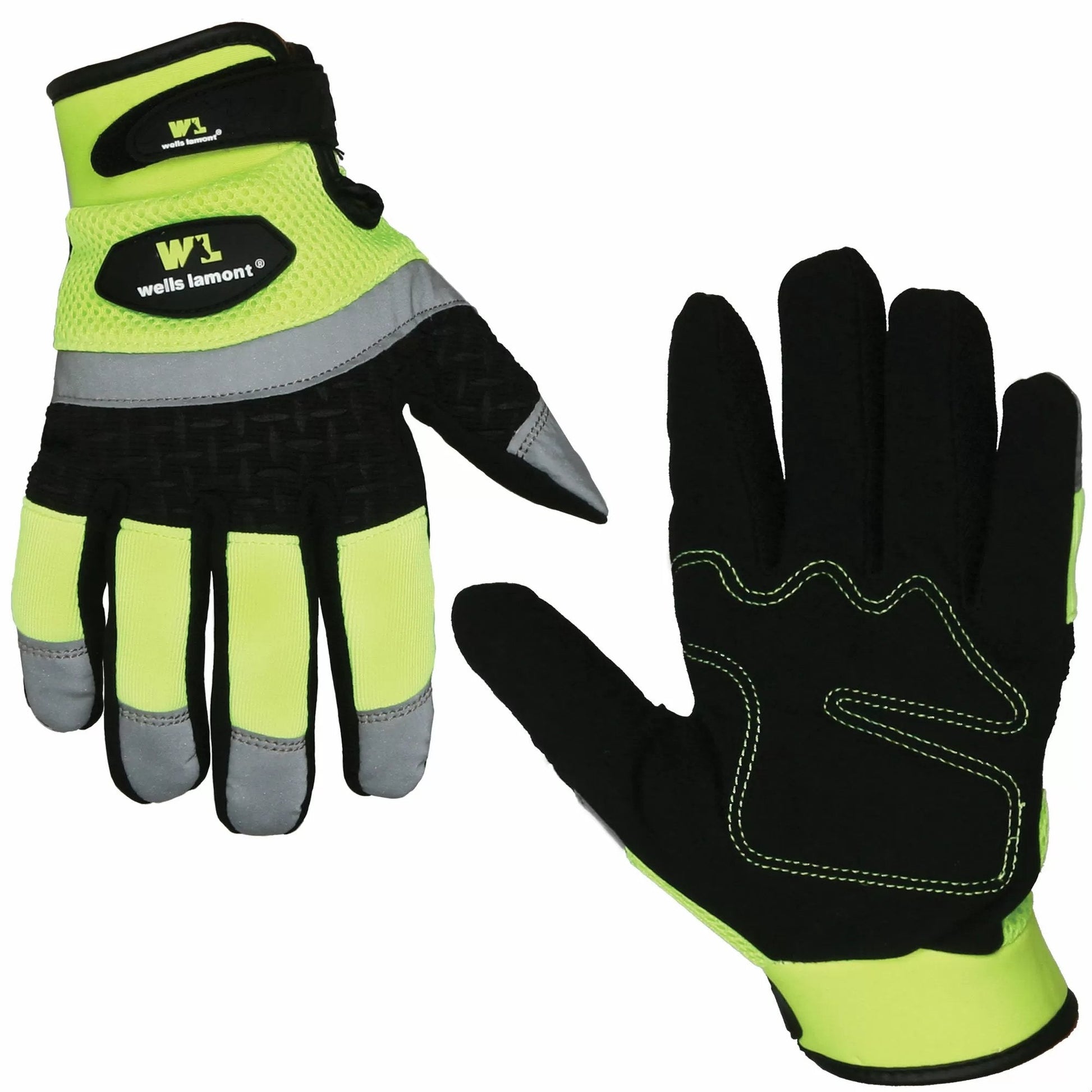 Wells Lamont® High Visibility Suede & Spandex Dexterity Gloves - QC Supply - 