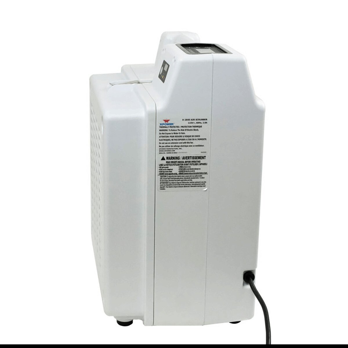 XPOWER X - 2800 Professional 3 - Stage HEPA Air Scrubber - QC Supply - 