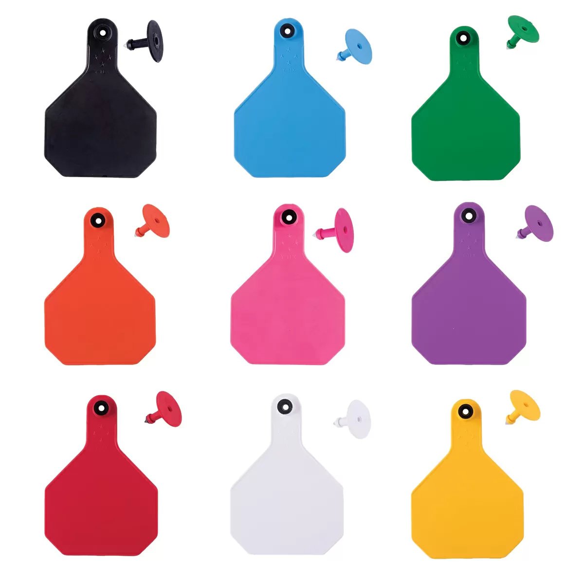 Y - Tex® 4 - Star Large Cattle Ear Tags - Blank 25/Bag - QC Supply - 