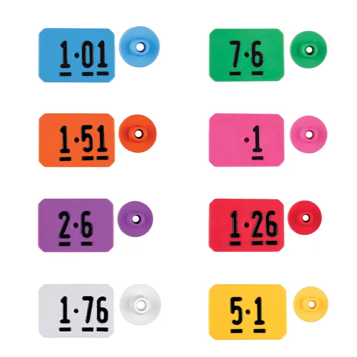 Y - Tex® SWINE*MAX® Ear Tags - Numbered 25/Bag - QC Supply - 