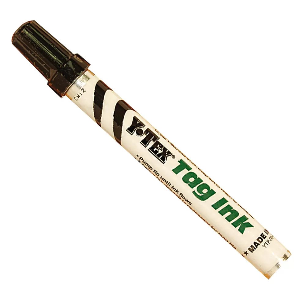 Y - Tex® Tag Ink Marker - Black - QC Supply - 
