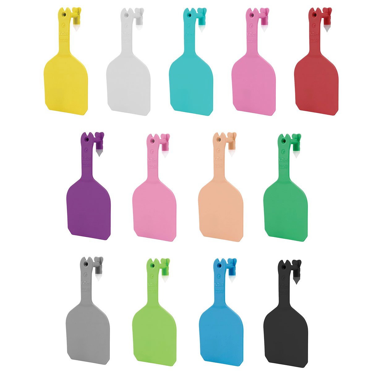 Y - Tex® Y - Tags™ 1 - Piece Blank Feedlot Tags - 1000 Count - QC Supply - 