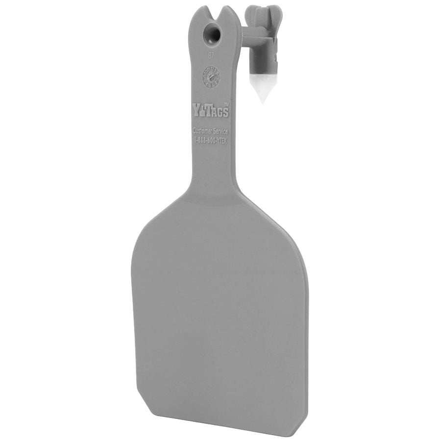 Y - Tex® Y - Tags™ 1 - Piece Blank Feedlot Tags - 1000 Count - QC Supply - 