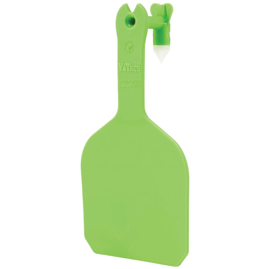 Y - Tex® Y - Tags™ 1 - Piece Blank Feedlot Tags - 1000 Count - QC Supply - 