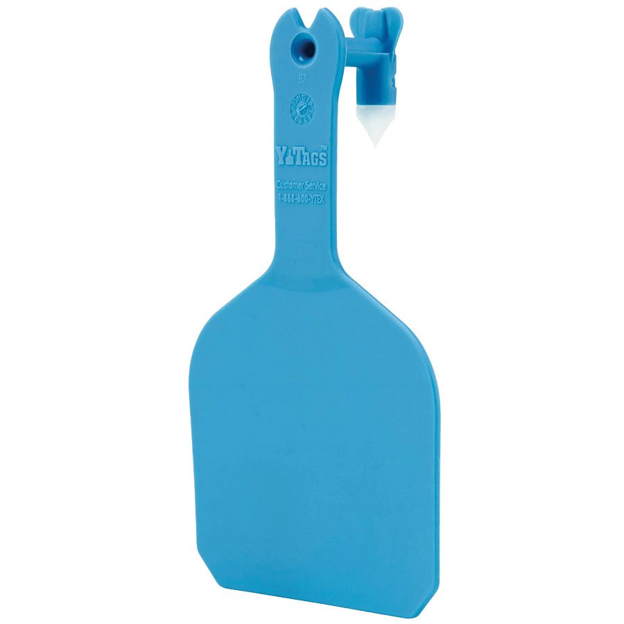 Y - Tex® Y - Tags™ 1 - Piece Blank Feedlot Tags - 1000 Count - QC Supply - 