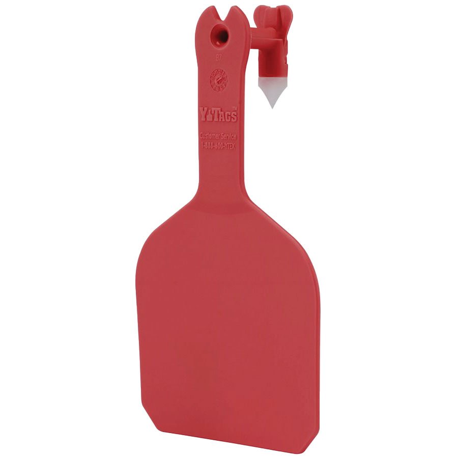 Y - Tex® Y - Tags™ 1 - Piece Blank Feedlot Tags - 1000 Count - QC Supply - 